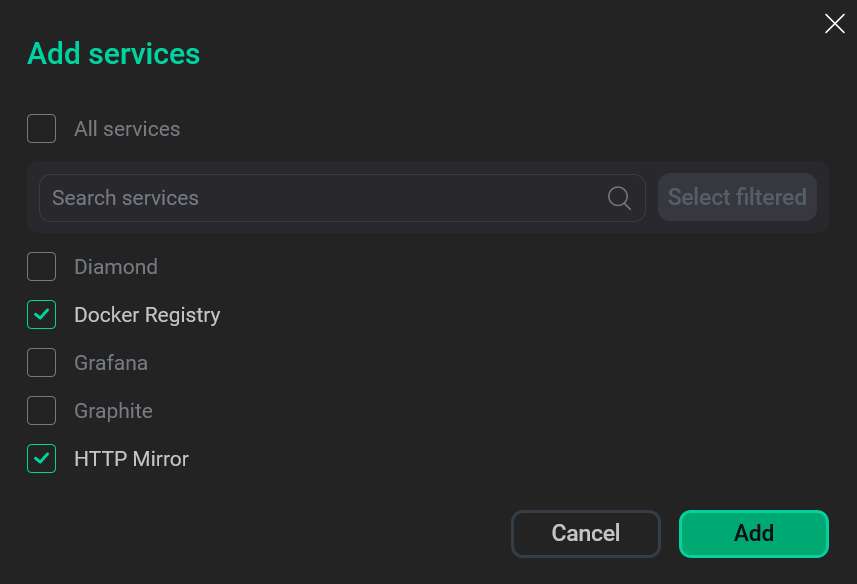 Select services